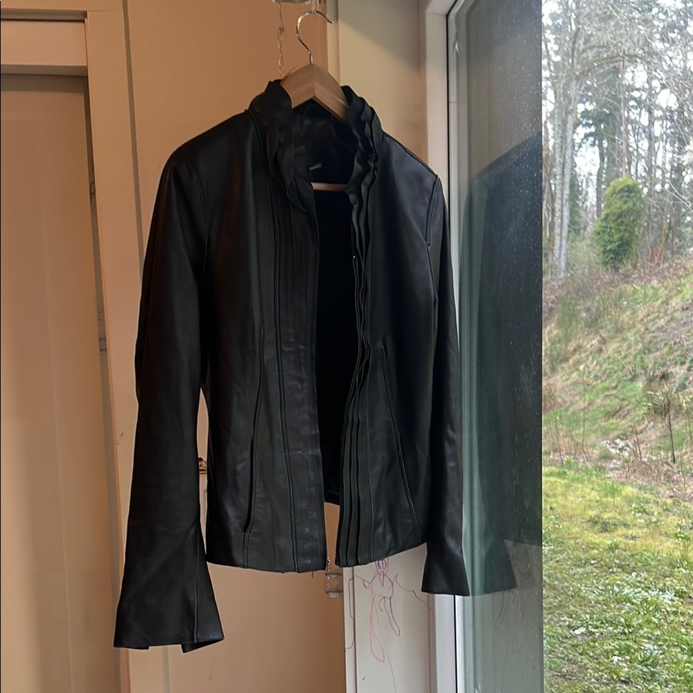 Black Leather Women's Jacket